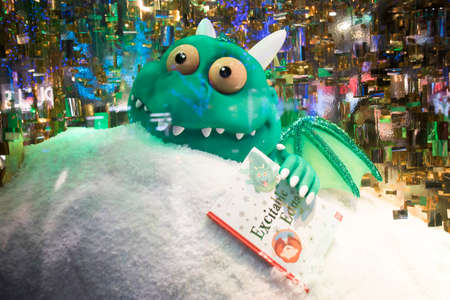 London, UK - 20 December 2019, the house of fraser london christmasのeditorial素材