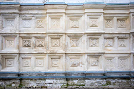 Fragment of the wall. Pereslavl-Zalessky, Yaroslavl Oblast, Russia Troitse-Danilov Monastery.の写真素材