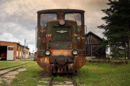Pereslavl Zalessky, Russia- 19 July, 2020, Museum of Railway Transport in Pereslavl Zalessky