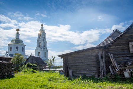 Prozorovo, Yaroslavl Oblast, Russia - 27 July 2020, Breytovo is a rural locality and the administrative center of Breytovsky District of Yaroslavl Oblast, Russia. Church of St. Michael the archangelのeditorial素材