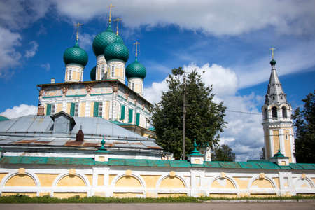 Tutayev, Yaroslavl Oblast, Russia - July, 2020: Sacred places of the region. Resurrection Cathedral...