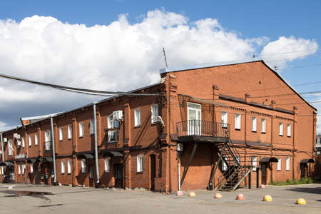 Saint Petersburg, Russia - August 17, 2021: Warehouses of the Northern Insurance Company -のeditorial素材