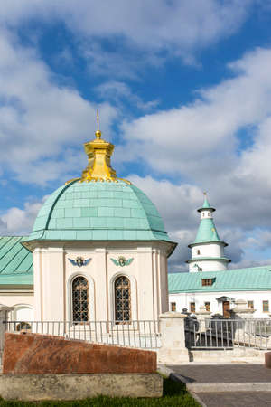 ISTRA, RUSSIA - OCTOBER 01, 2021, The Resurrection Cathedral of New Jerusalem Monastery was built according to the prototype - the Church of the Holy Sepulcher in Jerusalem.のeditorial素材