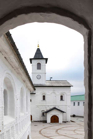Svir, Russia, Leningrad region on October 12, 2021. The Holy Trinity Alexander Svirsky male monastery in the village of Old Sloboda.のeditorial素材