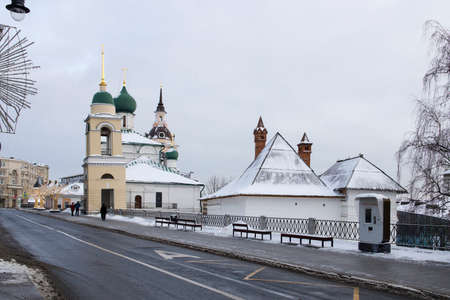 Moscow, Russia - 20 December 2021, view of old Cathedral Church Maksima Blazennogo, Moscow, Russiaのeditorial素材