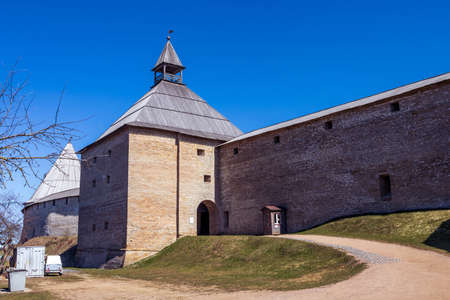 Staraya Ladoga, Russia - May 6, 2022: Ancient historical old Ladoga fortress in the village of Staraya Ladoga - Leningrad region Russia - architecture backgroundのeditorial素材