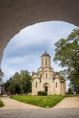 Moscow, Russia - 14 August, 2023, View of Spaso-Andronikov Monastery of Saviour is former monastery on the bank of the Yauza River.のeditorial素材