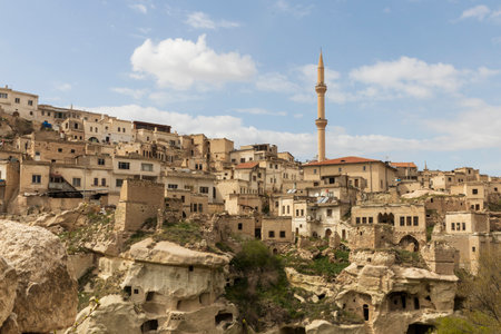 Blossoming Beauty: Springtime in the Enchanting Village of Ibrahimpasa, Cappadocia, Turkeyのeditorial素材
