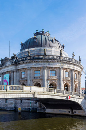 Berlin, Germany - 02 April 2024, Bode Museum Island, Bodemuseum, Museumsinsel.のeditorial素材