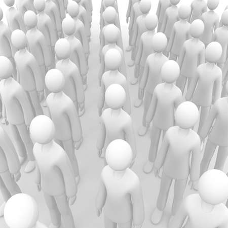 Anonymous Crowdの写真素材