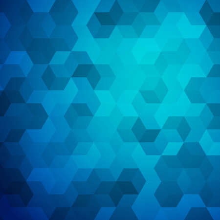 blue abstract cube background or wallpaper