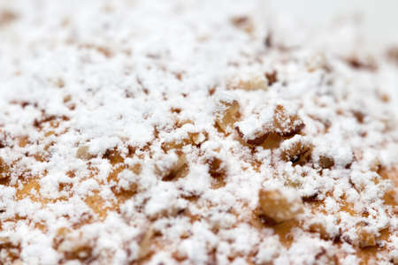 Powdered sugar on baked itemの写真素材