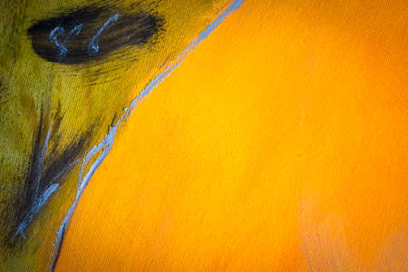 Textured canvas background with a painted borderの写真素材
