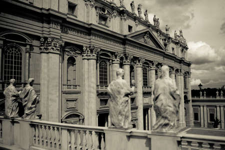 Miniature of San Pietro in Vaticano. Muzeum of miniatures in Poland (Inwald City) on 07-06-2008.の写真素材