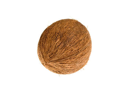 Coconut isolated on the white backgroundの写真素材
