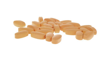 Drugs on the white background, close upの写真素材