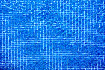 View of nice blue swimming pool water surface