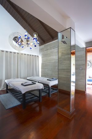 Panoramic view of nice -room in spa saloon の写真素材