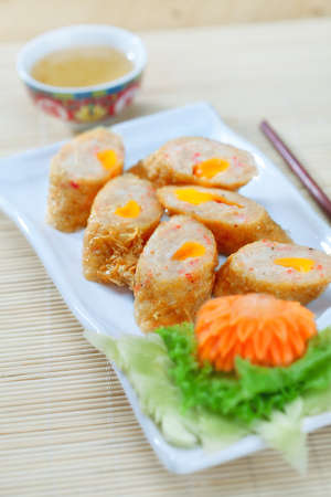 close up view of nice fresh meal on yellow back	の写真素材