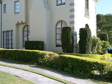 View of nice modern house in summer  environmentのeditorial素材