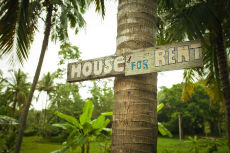 close up view of wood house for rent  tabの写真素材