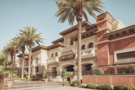 panoramic view of morocco style  casino buildingの写真素材