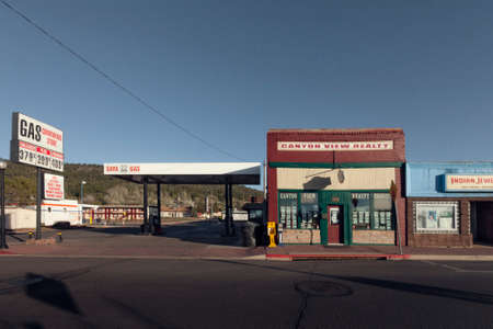 May 15, 2014, Williams, Arizona. Fragment of legendary historical  US rout 66, Main Street Of Americaのeditorial素材