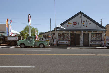 May 15, 2014, Williams, Arizona. Fragment of legendary historical  US rout 66, Main Street Of...