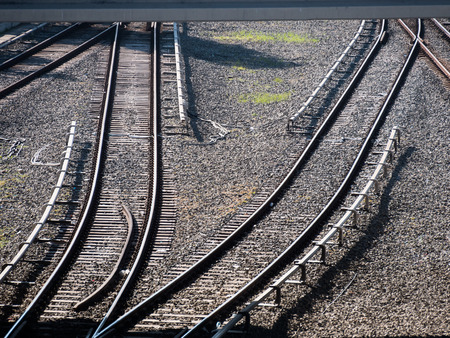 Railway tracks. Railroad.