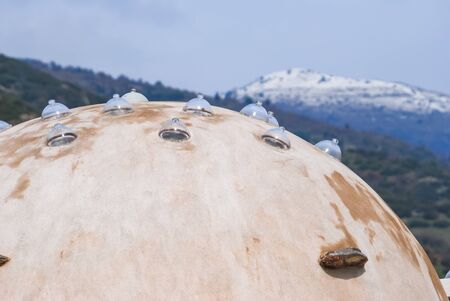 Dome of the traditional Ottoman Hammam closeup. Turkey.