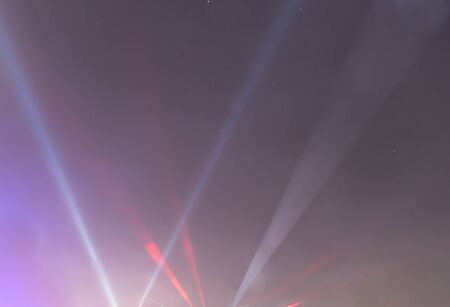 lights to illuminate glow in the dark sky background.