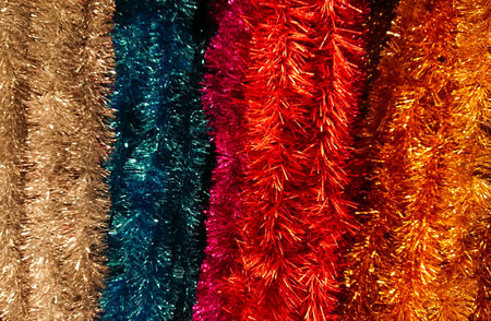 Christmas ornaments background photo pattern.