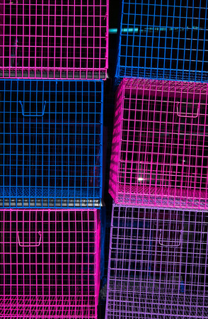 Closeup shot of pet cageの写真素材