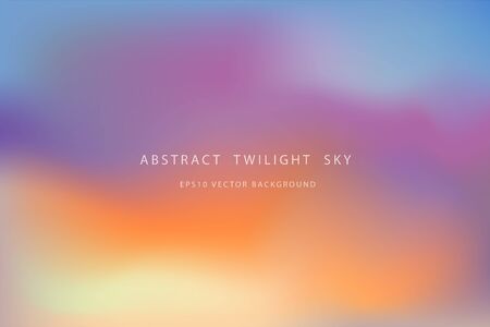 Beautiful abstract twilight sky vector backgroundのイラスト素材
