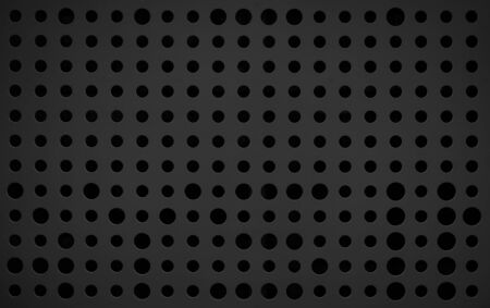 Dark metal texture with repeat circle hole background