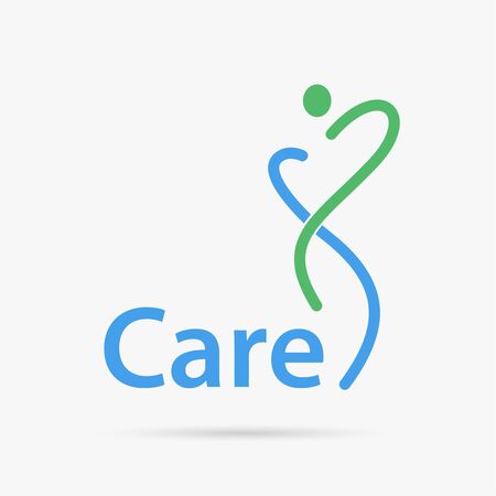 Vector Logo design people health and beauty conceptのイラスト素材