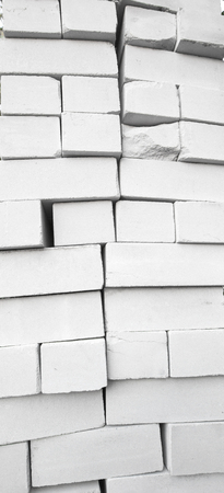 Stack of white bricksの写真素材