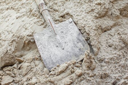 the Sand for the construction. the Textureの写真素材