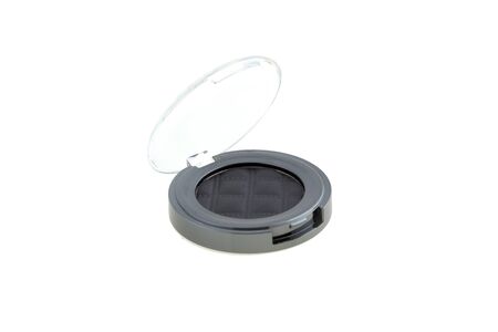 Eye shadows in box isolated on whiteの写真素材