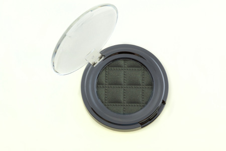 Eye shadows in box isolated on whiteの写真素材