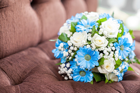 the beautiful wedding bouquet for the brideの写真素材