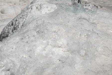 Natural travertine pools and terraces, Pamukkale, Turkeyの写真素材