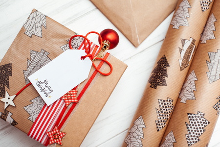 plenty of gift red and boxes.の写真素材