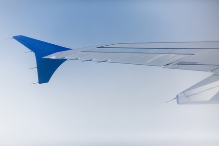 wing of the planeの写真素材