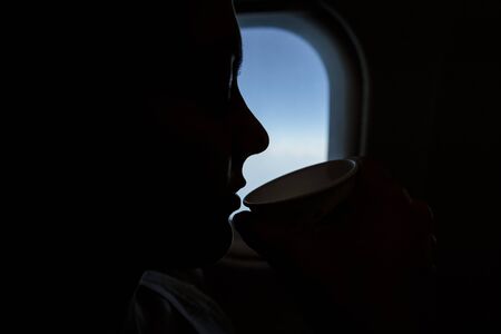 women in the plane