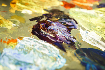 Oil on canvas.の写真素材