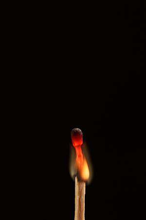 match with the flame isolatedの写真素材