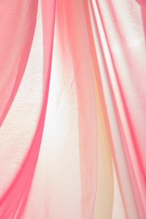 flying fabric separated on white background.の写真素材