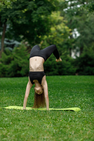 woman doing stretching exercises