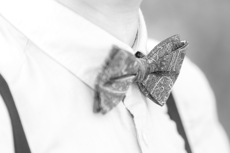 the young groom in the wedding day.の写真素材